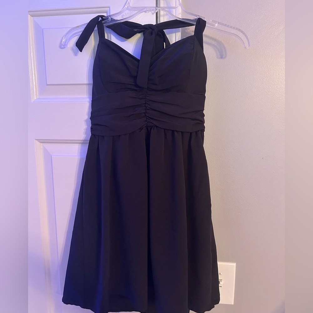Lily Rose Blue Halter Sundress Cocktail